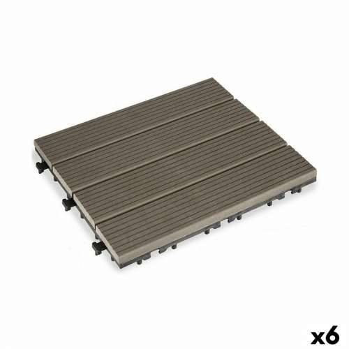 Međudosbno povezive podne pločice Ibergarden SM-4P-ALDH Crna Polietilen mješavina 30 x 2,6 x 30 cm (6 kom.) Cijena