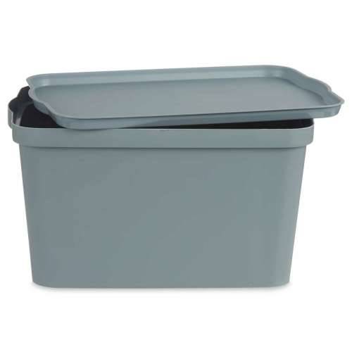 Kutija za Pospremanje s Poklopcem Kipit TP596-2 Siva Plastika 24 L 29,3 x 24,5 x 45 cm (6 kom.) Cijena
