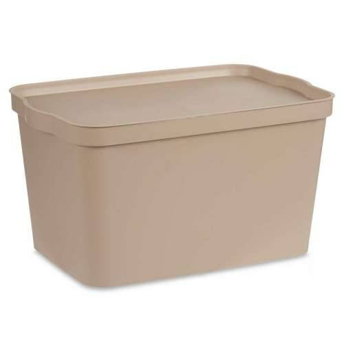 Kutija za Pospremanje s Poklopcem Kipit TP596-3 Bež Plastika 24 L 29,3 x 24,5 x 45 cm (6 kom.) Cijena