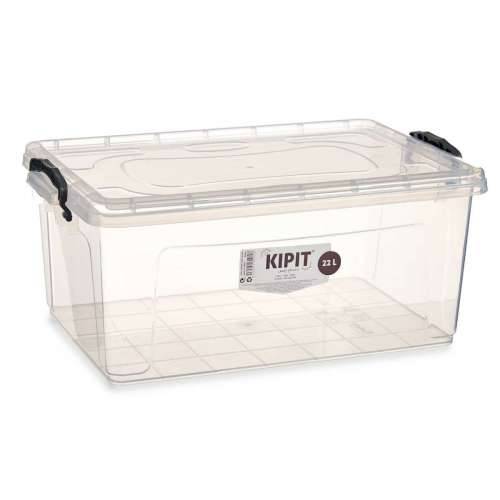Kutija za Pospremanje s Poklopcem Providan Plastika 22 L 32 x 20,5 x 50 cm (6 kom.) Cijena