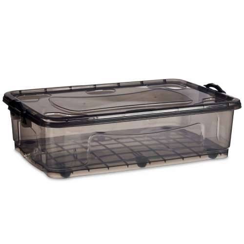 Kutija za Pospremanje s Kotačima Kipit TP484-2 Antracitna Plastika 40 L (6 kom.) Cijena