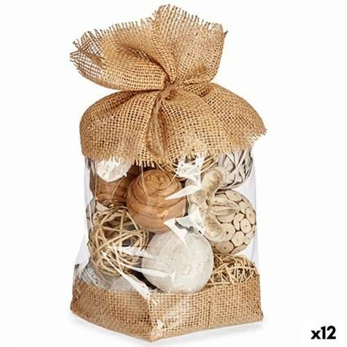 Ukrasna kugla Bijela Smeđa 13 x 29 x 13 cm (12 kom.) Cijena