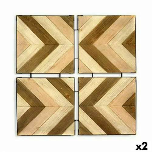 Zidni Ukras Bafana Smeđa Bež 3 x 82,5 x 82,5 cm (2 kom.) Cijena
