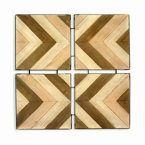 Zidni Ukras Bafana Smeđa Bež 3 x 82,5 x 82,5 cm (2 kom.) Cijena