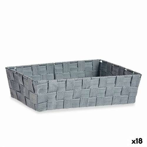 Višenamjenska Košara Kipit 79812 Siva Tkanina 3,8 L 34 x 8,5 x 21 cm (18 kom.) Cijena