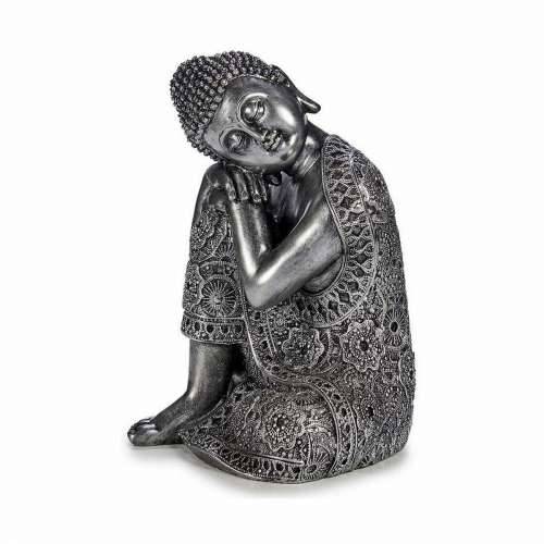Ukrasna figura Buda Sjedeći Srebrna 20 x 30 x 20 cm (4 kom.) Cijena