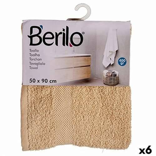 Ručnik za kupanje Berilo 89657 Krema 80 % pamuk 20 % Poliester 50 x 90 cm (6 kom.) Cijena