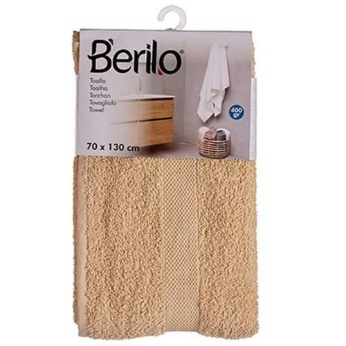 Ručnik za kupanje Berilo 89658 Krema 80 % pamuk 20 % Poliester 70 x 130 cm (3 kom.) Cijena
