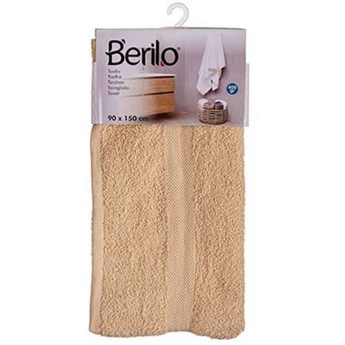 Ručnik za kupanje Berilo 89659 Krema 80 % pamuk 20 % Poliester 90 x 150 cm (3 kom.) Cijena