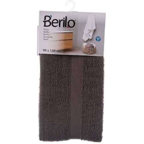 Ručnik za kupanje Berilo 89671 Siva 80 % pamuk 20 % Poliester 90 x 150 cm 90 x 0,5 x 150 cm (3 kom.) Cijena