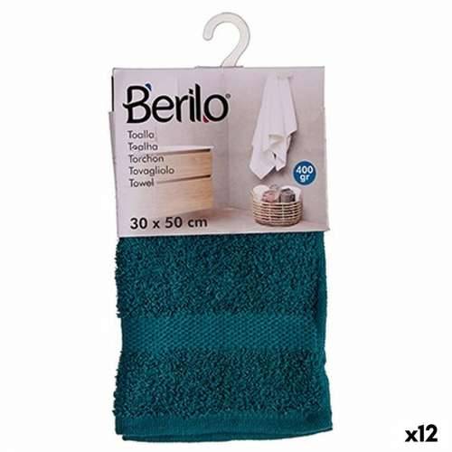 Ručnik za kupanje Berilo 89672 Plava 80 % pamuk 20 % Poliester 30 x 50 cm (12 kom.) Cijena