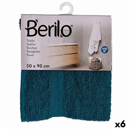 Ručnik za kupanje Berilo 89673 Plava 80 % pamuk 20 % Poliester 50 x 90 cm (6 kom.) Cijena
