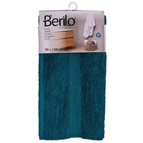 Ručnik za kupanje Berilo 89675 Plava 80 % pamuk 20 % Poliester 90 x 150 cm (3 kom.) Cijena