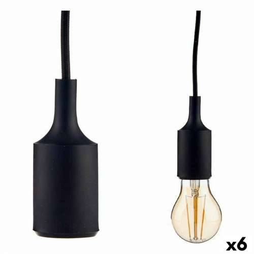 Stropna svjetiljka 60 W 220-250 V Crna Plastika (6 kom.) Cijena