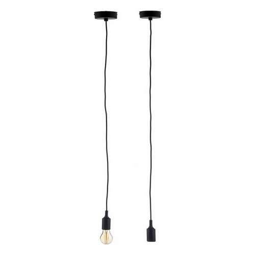 Stropna svjetiljka 60 W 220-250 V Crna Plastika (6 kom.) Cijena