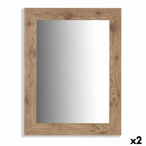 Zidno ogledalo 77609 Smeđa 66 x 85 x 2 cm 64,5 x 84,5 x 1,5 cm Pravokutno (2 kom.) Cijena