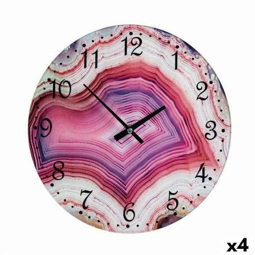 Zidni sat Mramor Roza Kristal 30 x 4 x 30 cm (4 kom.) Cijena