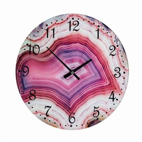 Zidni sat Mramor Roza Kristal 30 x 4 x 30 cm (4 kom.) Cijena