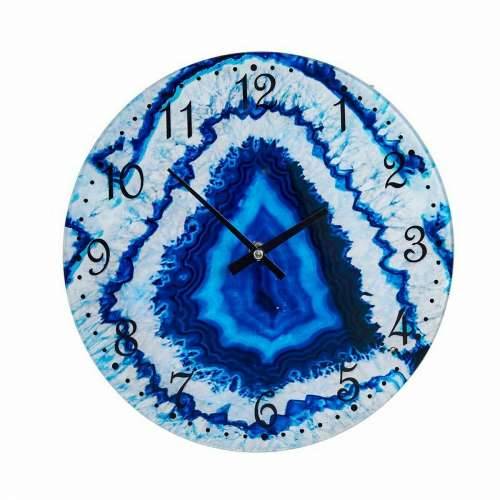 Zidni sat Mramor Plava Kristal 30 x 4 x 30 cm (4 kom.) Cijena