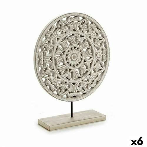 Ukrasna figura Mandala Bijela 30 x 36 x 7 cm (6 kom.) Cijena