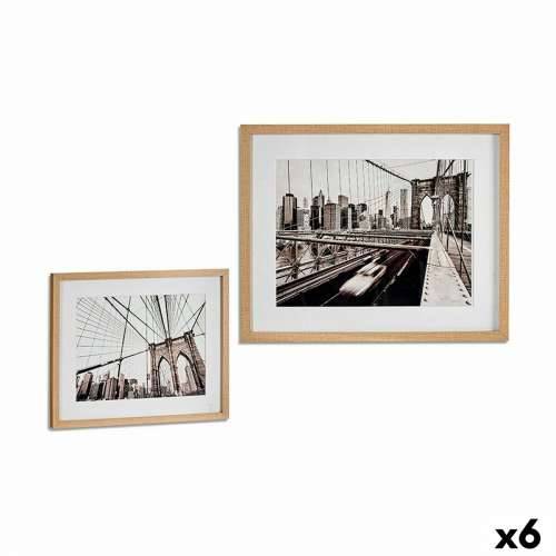 Slika Drvo Staklo 43 x 3 x 53 cm (6 kom.) Cijena