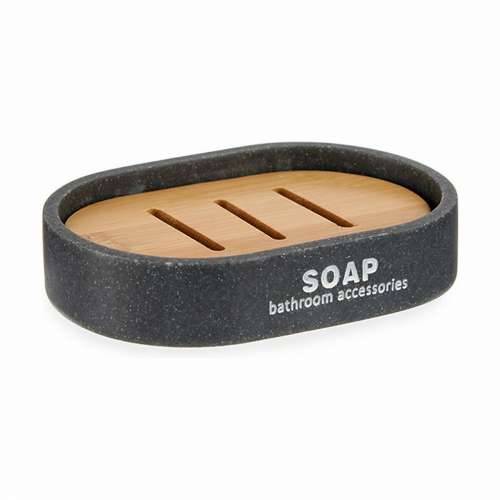 Porte-savon Berilo 77934 Smeđa Siva Smola 8 x 2,5 x 12,5 cm (12 kom.) Cijena