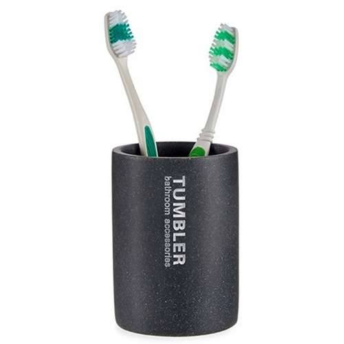 Držač četkica za zube Berilo Tumbler Siva Smola 7,5 x 10,2 x 7,5 cm (12 kom.) Cijena