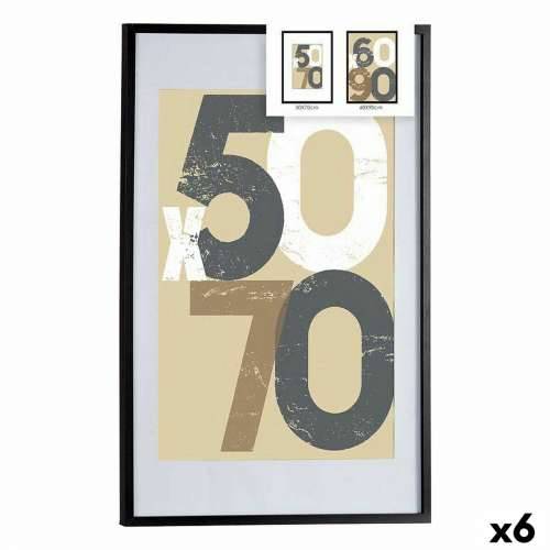 Okvir za sliku 62,5 x 2,5 x 92,5 cm Crna Plastika Drvo MDF (6 kom.) Cijena