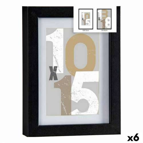 Okvir za sliku 16 x 21 x 2,5 cm Crna Staklo Drvo MDF (6 kom.) Cijena