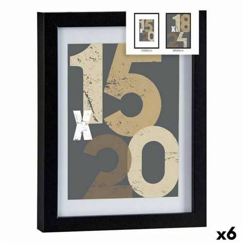 Okvir za sliku 20,5 x 2,5 x 26,5 cm Crna Staklo Drvo MDF (6 kom.) Cijena