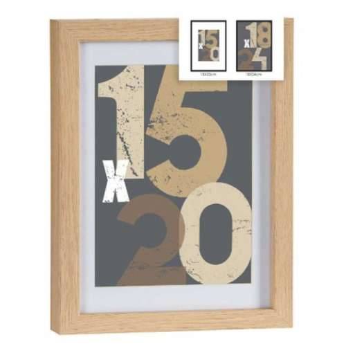 Ramă foto de Perete Prirodno Staklo Drvo MDF 20,5 x 2,5 x 26,5 cm (6 kom.) Cijena
