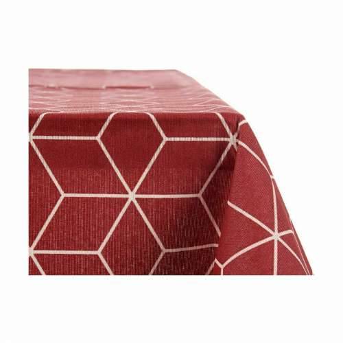 Stolnjak Kinvara CUBIC-26195-1 Granatna Tanko platno 140 x 180 cm Sredstvo protiv mrlja Apstraktno (10 kom.) Cijena
