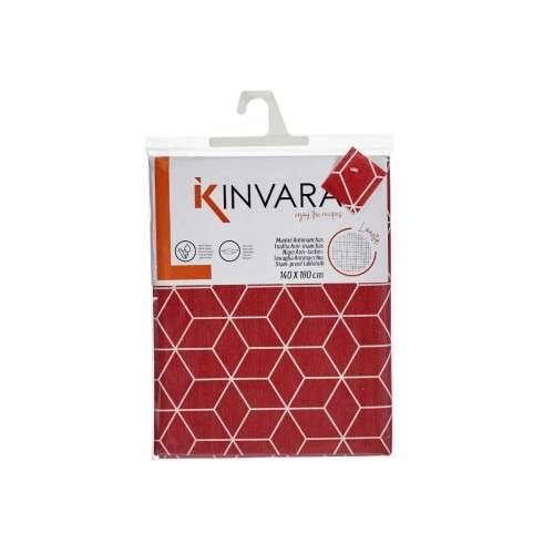 Stolnjak Kinvara CUBIC-26195-1 Granatna Tanko platno 140 x 180 cm Sredstvo protiv mrlja Apstraktno (10 kom.) Cijena