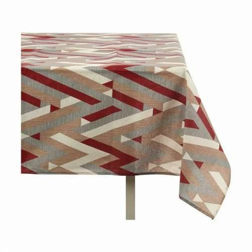 Stolnjak Kinvara ZIGI-21469-26 Granatna Tanko platno 140 x 180 cm Sredstvo protiv mrlja Crte (10 kom.) Cijena