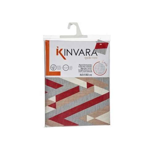 Stolnjak Kinvara ZIGI-21469-26 Granatna Tanko platno 140 x 180 cm Sredstvo protiv mrlja Crte (10 kom.) Cijena