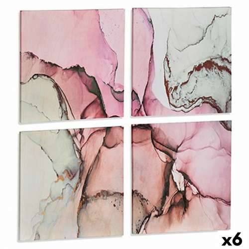 Set od Keturios slike Platno Roza Mramor 35 x 7 x 35 cm (6 kom.) Cijena