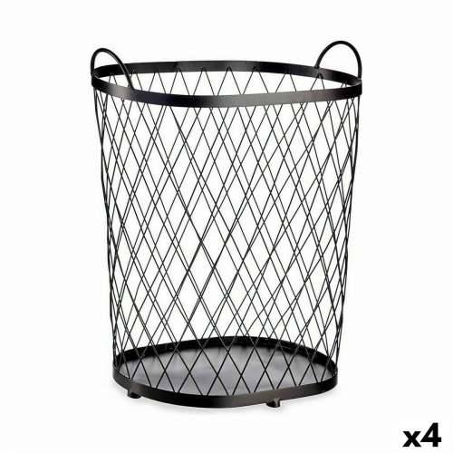 Košara Crna Metal 40 L 31 x 54,7 x 46,5 cm (4 kom.) Cijena
