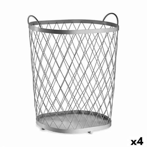 Košara Srebrna Metal 40 L 31 x 54,7 x 46,5 cm (4 kom.) Cijena