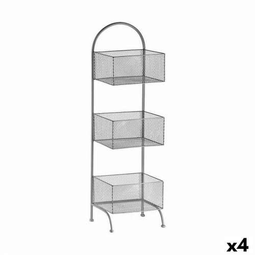 Polica Srebrna Metal 20 x 99 x 32,5 cm (4 kom.) Cijena