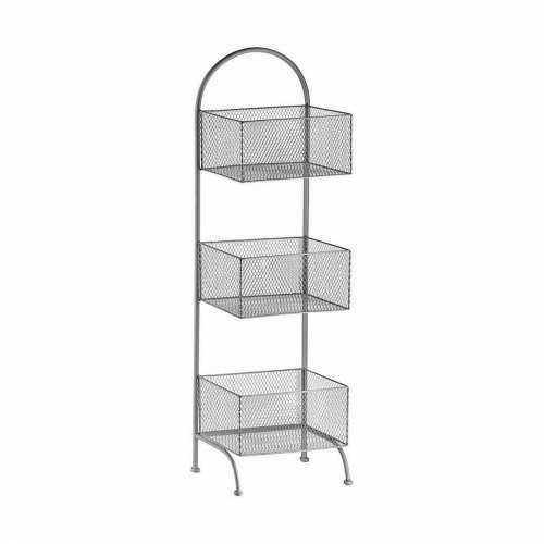 Polica Srebrna Metal 20 x 99 x 32,5 cm (4 kom.) Cijena