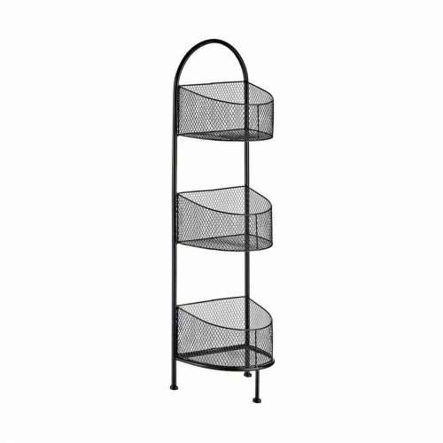 Polica Crna Metal 21,2 x 97 x 28,5 cm (4 kom.) Cijena