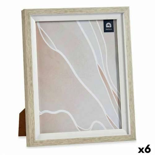 Okvir za sliku 24 x 2 x 29 cm Kristal Bež Bijela Plastika (6 kom.) Cijena