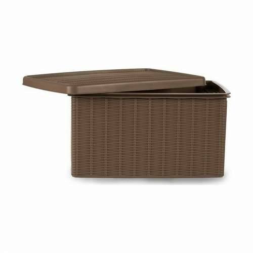 Kutija za Pospremanje s Poklopcem Stefanplast Elegance Sānu Bež Plastika 29 x 21 x 39 cm (5 kom.) Cijena