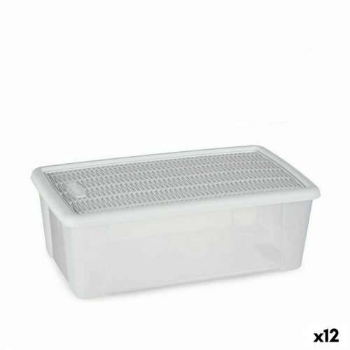 Kutija za Pospremanje s Poklopcem Stefanplast Elegance Bijela Plastika 5 L 19,5 x 11,5 x 33 cm (12 kom.) Cijena