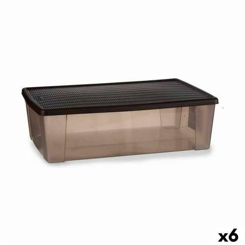 Kutija za Pospremanje s Poklopcem Stefanplast Elegance Smeđa Plastika 30 L 38,5 x 17 x 59,5 cm (6 kom.) Cijena