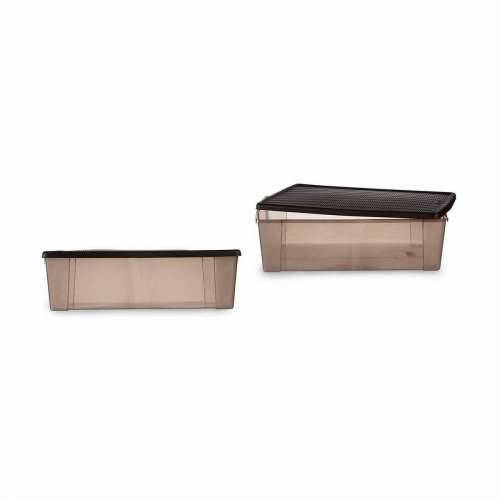 Kutija za Pospremanje s Poklopcem Stefanplast Elegance Smeđa Plastika 30 L 38,5 x 17 x 59,5 cm (6 kom.) Cijena