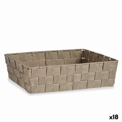 Višenamjenska Košara Kipit A3-6885 Bež Tkanina 3,8 L 34 x 8,5 x 21 cm (18 kom.) Cijena