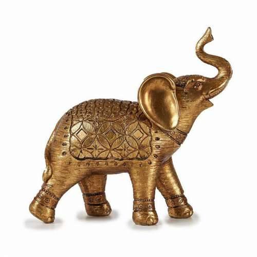 Ukrasna figura Slon zlatan 27,5 x 27 x 11 cm (4 kom.) Cijena