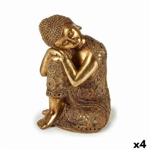 Ukrasna figura Buda Sjedeći zlatan 20 x 30 x 20 cm (4 kom.) Cijena