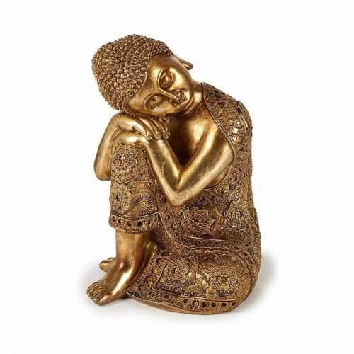 Ukrasna figura Buda Sjedeći zlatan 20 x 30 x 20 cm (4 kom.) Cijena
